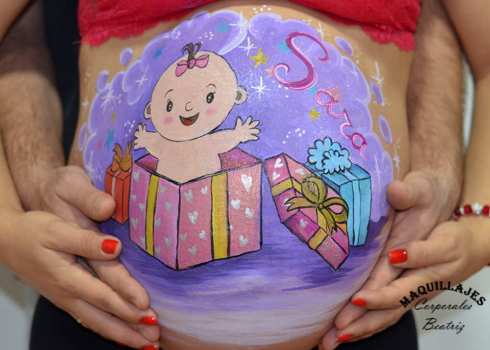Regalos originales para embarazadas: belly painting y belly casting